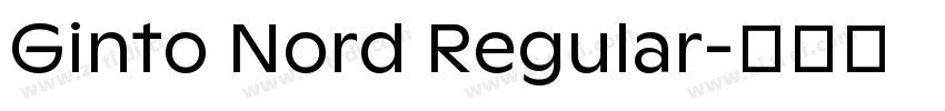 Ginto Nord Regular字体转换